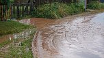 N&auml;chtlicher Starkregen hinterl&auml;sst Spuren in Salza (Foto: nnz)