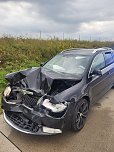 Autobahnunfall bei regennasser Fahrbahn (Foto: S.Dietzel)