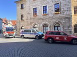 Einsatz heute Vormittag in Bad Langensalzas Innenstadt (Foto: oas) Einsatz heute Vormittag in Bad Langensalzas Innenstadt (Foto: oas)