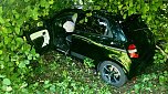 Unfall zwischen Niedersachswerfen und Ilfeld (Foto: Feuerwehr Niedersachswerfen/Silvio Dietzel)