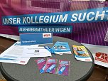 Berufsberatung in der Barf&uuml;&szlig;er Stra&szlig;e - in der Jazzmangel informierte man gestern &uuml;ber den Quereinstieg in das Bildungswesen (Foto: TMBJS)
