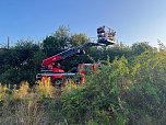 Feuerwehreinsatz am Bahngel&auml;nde (Foto: nnz)