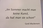 Applaus für Mackensen - Vernissage im Kunsthaus (Foto: Hans Georg Backhaus) Applaus für Mackensen - Vernissage im Kunsthaus (Foto: Hans Georg Backhaus)