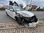 Unfall in Wipperdorf (Foto: S. Dietzel) Unfall in Wipperdorf (Foto: S. Dietzel)