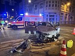 Unfall in Nordhausen (Foto: S.Dietzel) Unfall in Nordhausen (Foto: S.Dietzel)