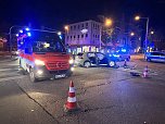 Unfall in Nordhausen (Foto: S.Dietzel) Unfall in Nordhausen (Foto: S.Dietzel)