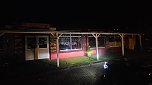 Der mit Drohungen beschmierte Imbiss in der Nordh&auml;user Unterstadt (Foto: S.Tetzel)
