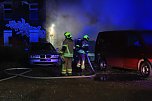 In Nordhausen mussten in der Nacht brennende Fahrzeuge gel&ouml;scht werden (Foto: S. Dietzel)