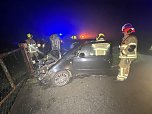 Unfall im Nebel auf der B4 (Foto: S.Dietzel) Unfall im Nebel auf der B4 (Foto: S.Dietzel)