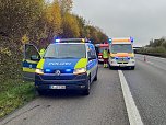 LKW Unfall auf der A38 (Foto: S. Dietzel) LKW Unfall auf der A38 (Foto: S. Dietzel)