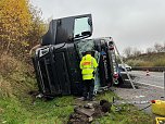 LKW Unfall auf der A38 (Foto: S. Dietzel) LKW Unfall auf der A38 (Foto: S. Dietzel)