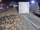LKW-Unfall auf der A71 (Foto: S.Dietzel)