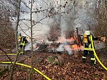 Feuerwehreinsatz auf dem alten Campingplatz bei Hainrode (Foto: S. Dietzel)