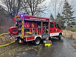 Feuerwehreinsatz auf dem alten Campingplatz bei Hainrode (Foto: S. Dietzel)