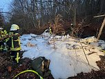 Feuerwehreinsatz auf dem alten Campingplatz bei Hainrode (Foto: S. Dietzel)