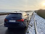 Unfall auf der A38 (Foto: SIlvio Dietzel/Feuerwehr Gro&szlig;wechsungen)