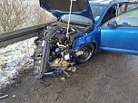 Unfall auf der A38 (Foto: SIlvio Dietzel/Feuerwehr Gro&szlig;wechsungen)