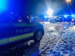 Unfall in Greu&szlig;en - Pkw kollidiert, in der Stra&szlig;e Hinter der Ziegelh&uuml;tte in Fahrtrichtung B4, mit Sattelzug (Foto: Si. Dietzel )