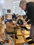 Kinder der Kindervilla Bad Frankenhausen besuchen zum Thema: Ritter, Bauern, Burgverwalter das Regionalmuseum (Foto: Katrin Milde)