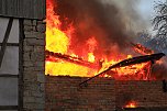 Scheunenbrand heute Morgen in Himmelsberg (Foto: S.Dietzel) Scheunenbrand heute Morgen in Himmelsberg (Foto: S.Dietzel)