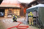 Scheunenbrand heute Morgen in Himmelsberg (Foto: S.Dietzel) Scheunenbrand heute Morgen in Himmelsberg (Foto: S.Dietzel)