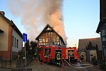 Scheunenbrand heute Morgen in Himmelsberg (Foto: S.Dietzel) Scheunenbrand heute Morgen in Himmelsberg (Foto: S.Dietzel)