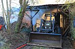 Scheunenbrand heute Morgen in Himmelsberg (Foto: S.Dietzel) Scheunenbrand heute Morgen in Himmelsberg (Foto: S.Dietzel)