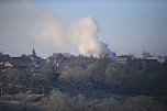 Scheunenbrand heute Morgen in Himmelsberg (Foto: S.Dietzel) Scheunenbrand heute Morgen in Himmelsberg (Foto: S.Dietzel)