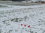 Besch&auml;digte Stra&szlig;ensperre bei Buchholz (Foto: C.Wilhelm)