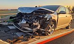 Auffahrunfall mit Folgen auf der A71 (Foto: S. Dietzel)