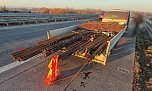 Auffahrunfall mit Folgen auf der A71 (Foto: S. Dietzel)