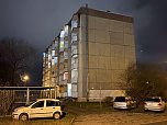 Fenstersturz gestern Abend in Nordhausen (Foto: S.Dietzel)