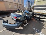 Schwerer Unfall in der Sondersh&auml;user Innenstadt (Foto: S. Dietzel)