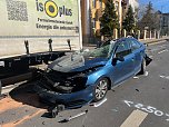 Schwerer Unfall in der Sondersh&auml;user Innenstadt (Foto: S. Dietzel)