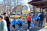Einhundertundzwanzig Kindergartenkinder feierten mit ihren Erzieherinnen und Erziehern das 20. Jubil&auml;um des Schwefel-Sole-Heilbades Bad Langensalza mit einem Festumzug (Foto: Eva Maria Wiegand)