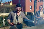 Einhundertundzwanzig Kindergartenkinder feierten mit ihren Erzieherinnen und Erziehern das 20. Jubil&auml;um des Schwefel-Sole-Heilbades Bad Langensalza mit einem Festumzug (Foto: Eva Maria Wiegand)