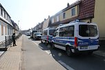 Hausdurchsuchung in der Fichtestra&szlig;e in Nordhausen (Foto: agl)