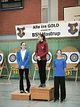 Das Nordh&auml;uer Bowteam bei der Deutschen Bogensch&uuml;tzen-Meisterschaft in Bersenbr&uuml;ck (Foto: Steffi Helbing)
