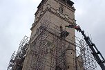 Ger&uuml;starbeiten an der Bad Langensalzaer Marktkirche (Foto: uhz)