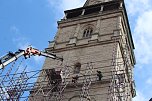 Ger&uuml;starbeiten an der Bad Langensalzaer Marktkirche (Foto: uhz)