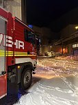 LKW-Brand in B (Foto: Feuerwehr Deuna)