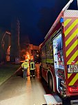 LKW-Brand in B (Foto: Feuerwehr Deuna)