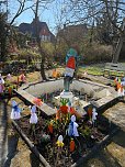 Kinder der "F&ouml;rstemann"Schule schm&uuml;ckten Brunnen m Kunsthaus  (Foto: Melissa Boss/ Sandra Kirchberg/ Melanie Pischel)