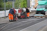 Auf der Baustelle an der alten Magnetkreuzung gehen die Arbeiten ihrem Ende entgegen (Foto: agl)