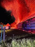 Brand in der Nacht  (Foto: Pascal Winkler, Silvio Dietzel, THW Sondershausen, Feuerwehr)