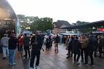 Peter Blei unterwegs auf dem Bahnhofsfest in Nordhausen (Foto: Peter Blei)