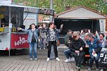 Peter Blei unterwegs auf dem Bahnhofsfest in Nordhausen (Foto: Peter Blei)