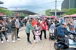 Peter Blei unterwegs auf dem Bahnhofsfest in Nordhausen (Foto: Peter Blei)
