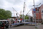 Peter Blei unterwegs auf dem Bahnhofsfest in Nordhausen (Foto: Peter Blei)