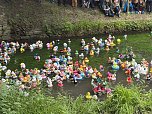 Menschen und Enten am und im Wasser (Foto: oas)